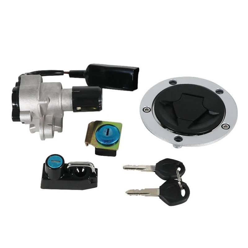 Zündschalter Für Kawasaki BR125 Z125 Für PRO 2017-2023 Motorrad Tankdeckel Sitz Schloss Zündschloss Mit Schlüssel Kit OEM:27005-0612 27016-5393 Motorrad Zündschalter von CENAP