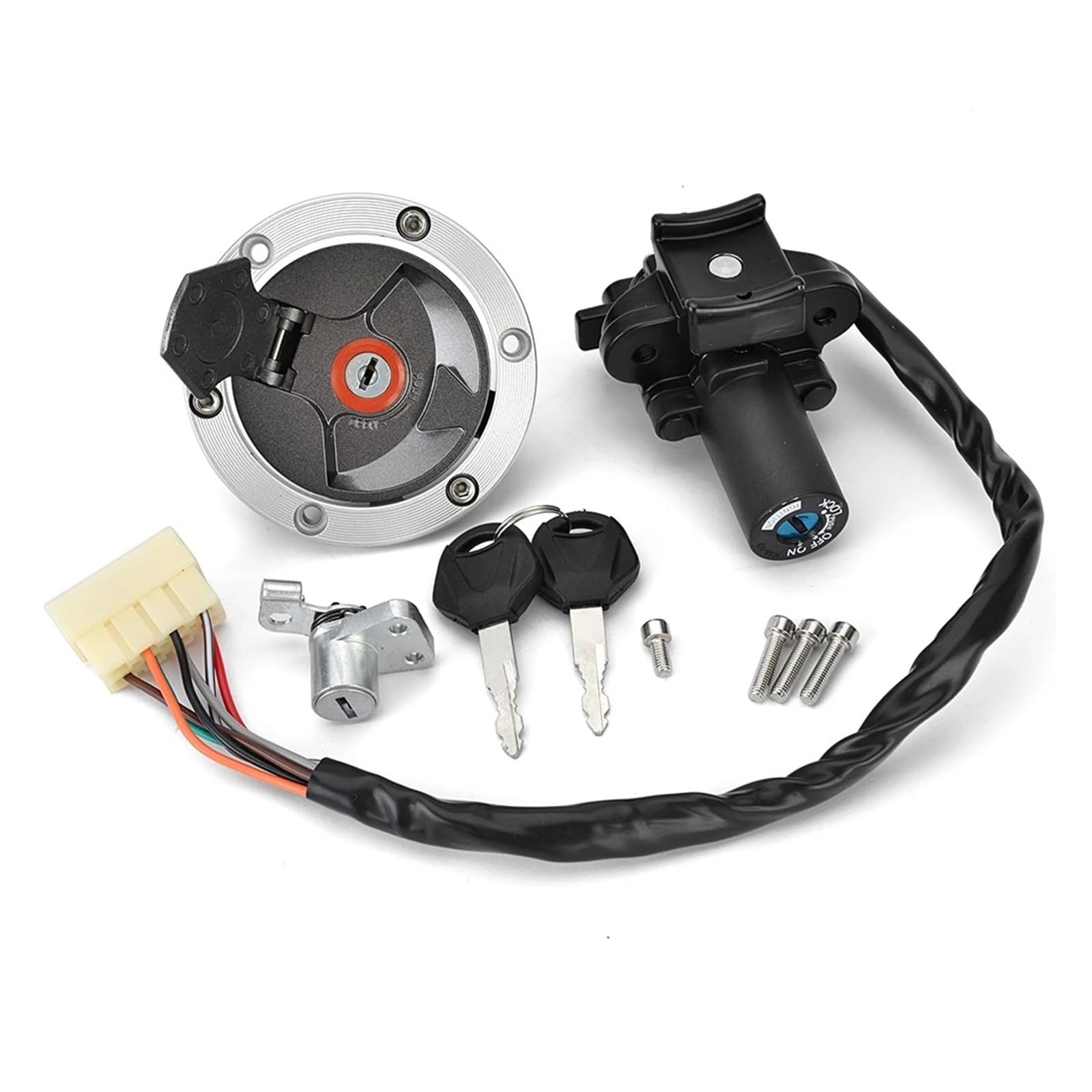 Zündschalter Für Kawasaki ER250 BR250 EX250 EX300 BX250 2008-2017 Kraftstoff Tankdeckel Zündschloss Sitz Schloss Mit Schlüssel Kit Motorrad Zündschalter Zündschalter Für Kawasaki ER250 BR250 EX250 EX300 BX250 2008-2017 Kraftstoff Tankdeckel Zündschloss Sitz Schloss Mit Schlüssel Kit Motorrad Zündschalter von CENAP