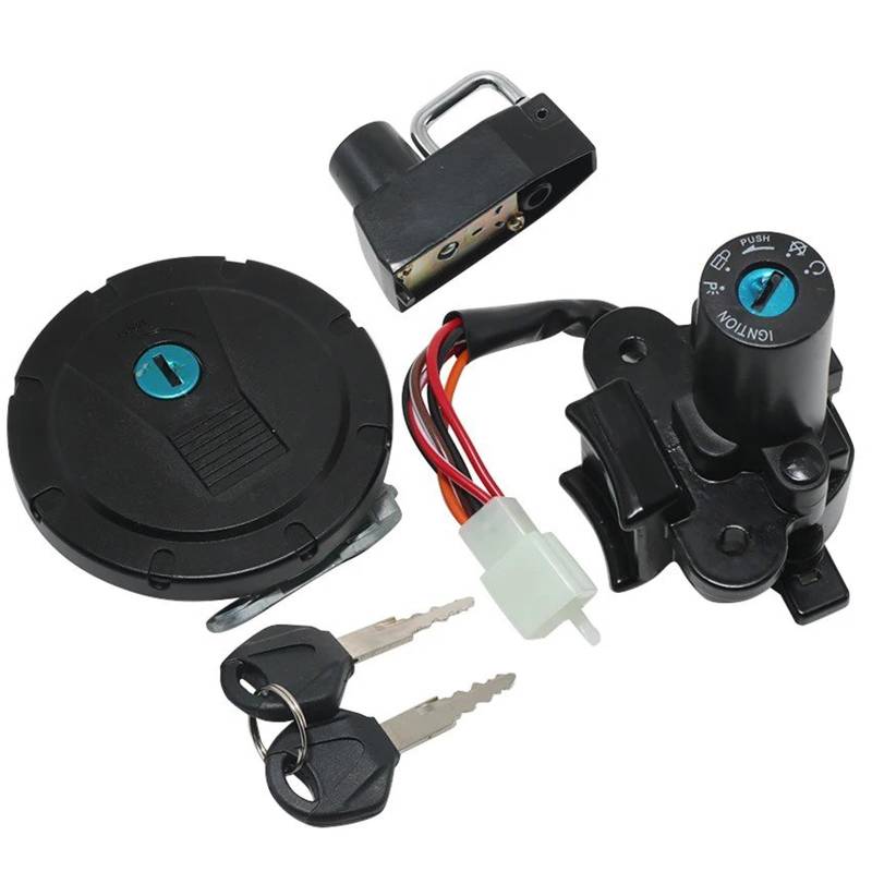 Zündschalter Für Kawasaki KL110 KL250 Für KLX125 Für KLX250 1997-2014 Motorrad Tankdeckel Sitz Schloss Zündschloss Mit Schlüssel Kit OEM: 51049-0047 Motorrad Zündschalter von CENAP