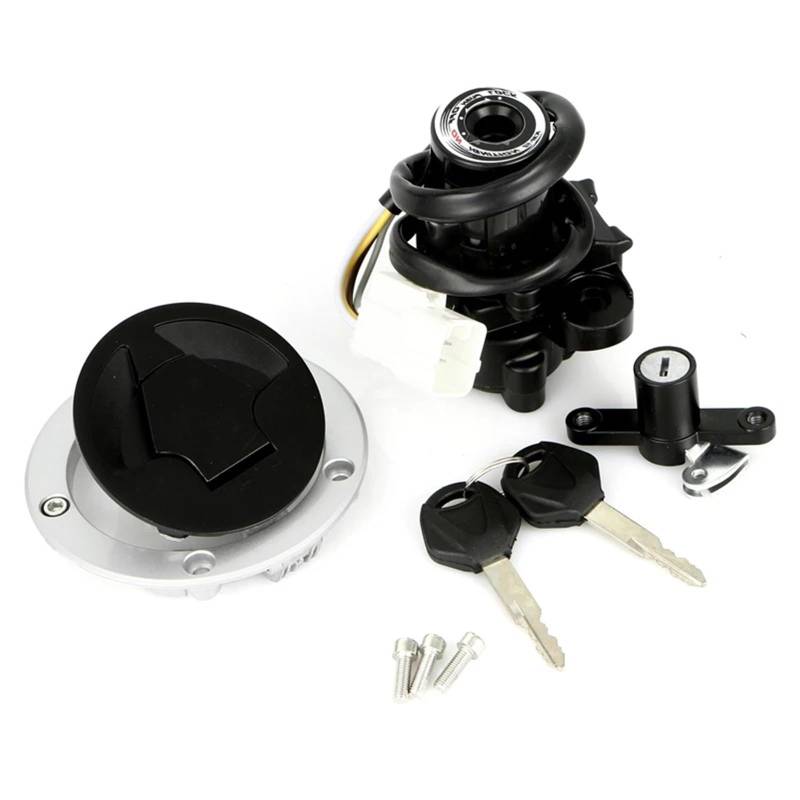 Zündschalter Für Kawasaki ZX-6R 636 Z1000sx 2011-2016 Motorrad Kraftstoff Tankdeckel Zündschalter Sitz Schloss Schlüssel 1 Set Motorrad Zündschalter von CENAP