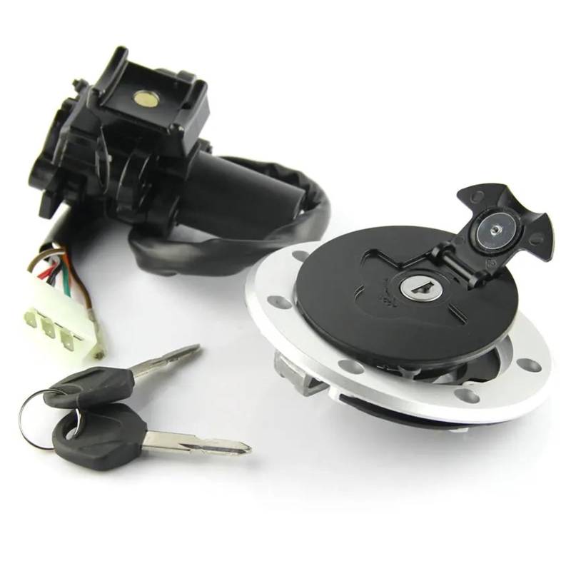 Zündschalter Für Kawasaki ZX900 Für Ninja ZX-9R ZX-7RR ZX-7R ZX750 1994-2001 Motorrad Zündschlüssel Kraftstoff Tankdeckel Sitz Schloss Kit Motorrad Zündschalter von CENAP