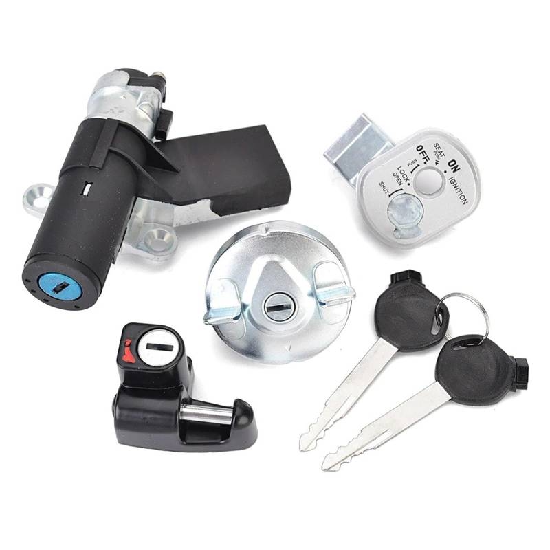 Zündschalter Für NPS50 Für Ruckus 50 2003-2017 Kraftstoff Tankdeckel Zündschloss Sitz Schloss Mit Schlüssel Kit 35014-GEZ-Y21 35014-GEZ-611 Motorrad Zündschalter von CENAP