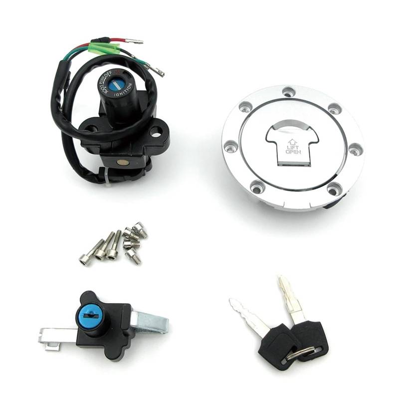 Zündschalter Für NSR 125 Für NSR125 1993-2004 Motorrad Zündschloss Kraftstoff Tankdeckel Abdeckung Sitz Schloss Kit Schlüssel Motorrad Zündschalter(Full Set Lock) von CENAP
