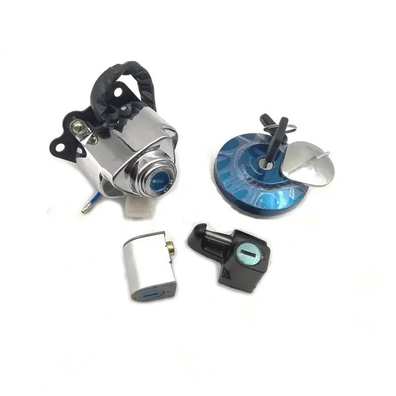 Zündschalter Für Rebel CA250 VT250 VT750 Für VLX 600 1988-2011 Aluminium Zündschloss Tankdeckel Helm Lenkschloss Set Motorrad Zündschalter von CENAP