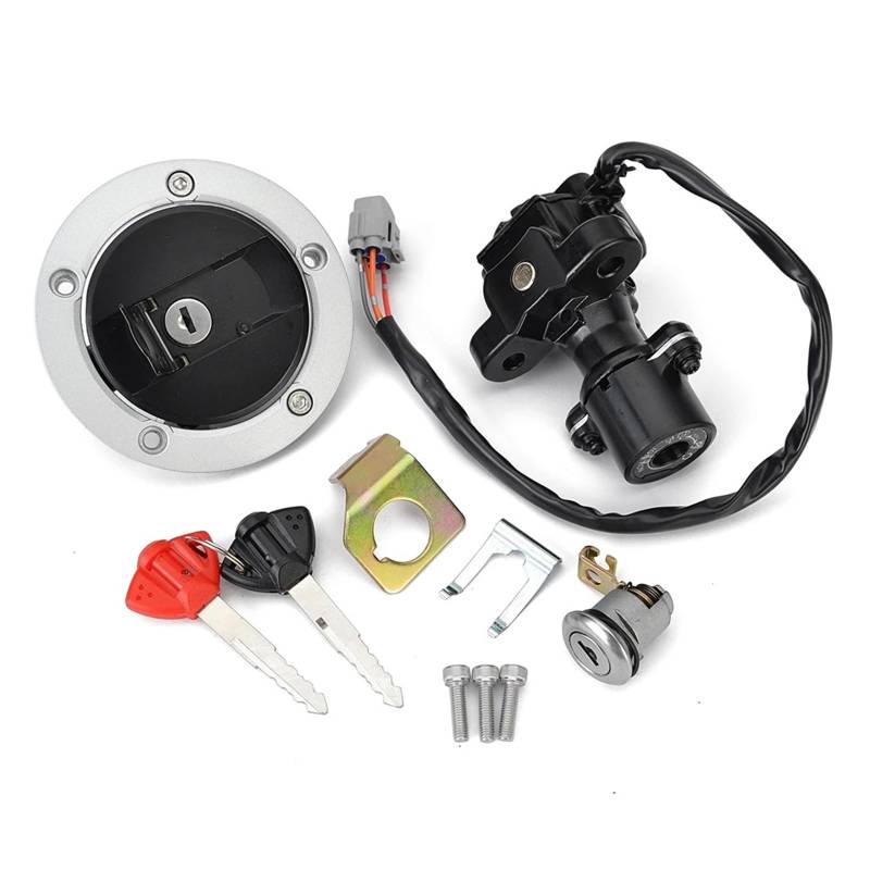 Zündschalter Für Suzuki Für GSXR600 Für GSXR750 Für GSXR1000 2005-2018 Kraftstoff Tankdeckel Zündschloss Sitz Schloss Mit Schlüssel Kit 37101-40820 Motorrad Zündschalter von CENAP