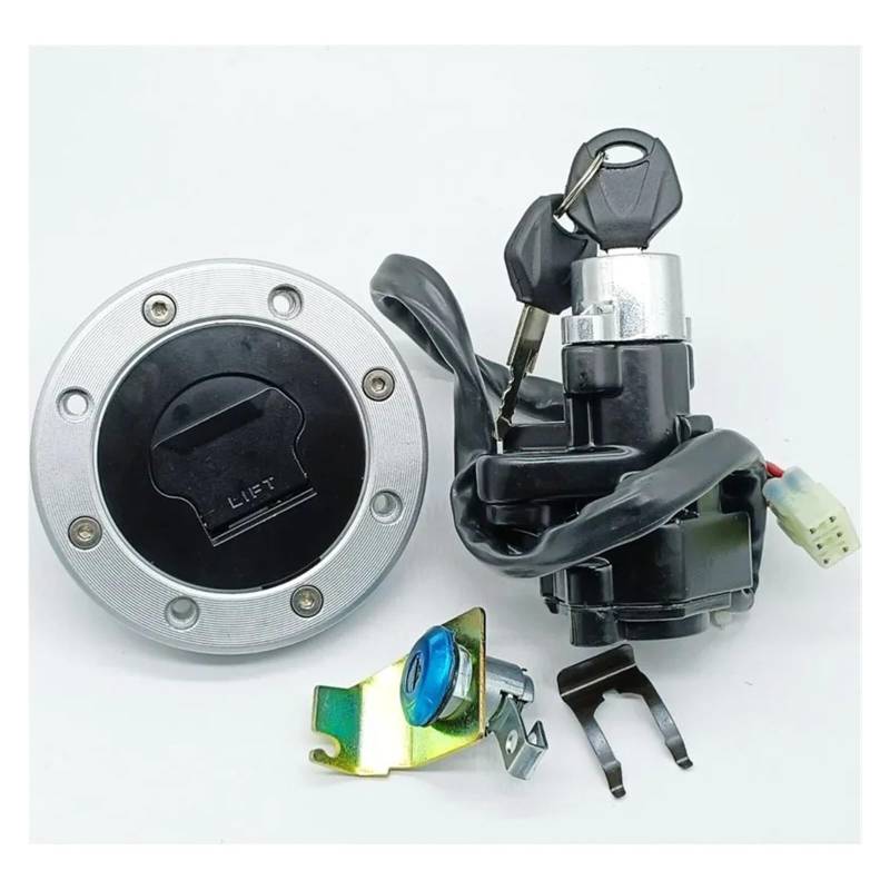Zündschalter Für Suzuki Für GSXR600 Für GSXR750 Für GSXR1000 DL650 DL1000 Zündung Schalter Kraftstoff Gas Kappe Sitz Lock Set Motorrad Zündschalter von CENAP