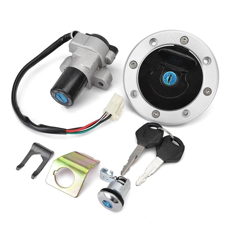 Zündschalter Für Suzuki GS500 2001-2005 2006 2007 2008 2009 2010 2011 2012 Kraftstoff Tankdeckel Zündschalter Sitzschloss Mit Schlüssel Kit Motorrad Zündschalter von CENAP