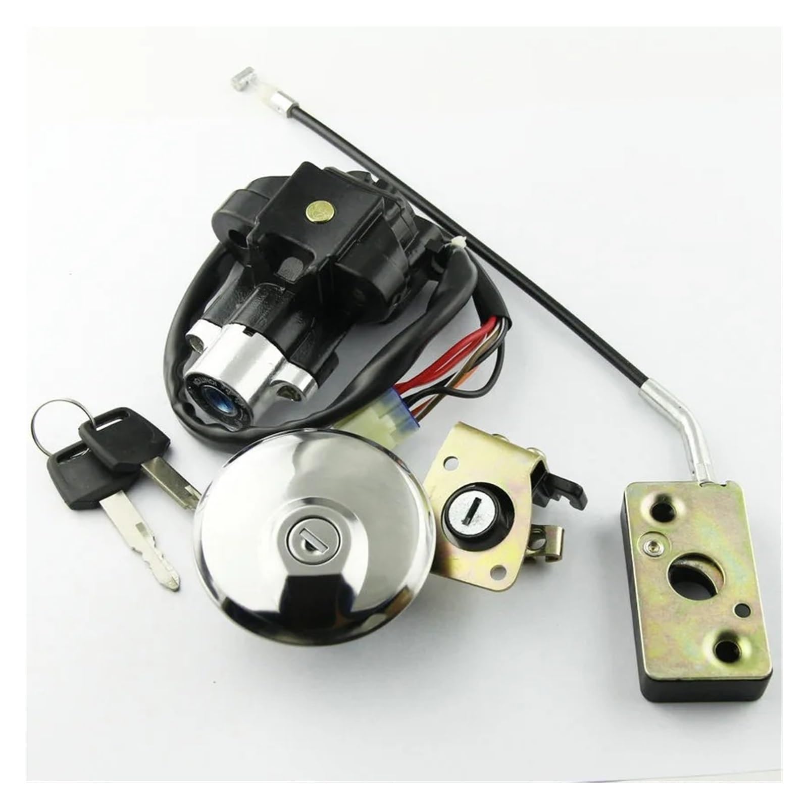 Zündschalter Für Suzuki GZ125 1998-2003 GZ250 1999-2011 Motorrad Zündschloss Kraftstoff Gas Tankdeckel Schloss Schlüssel Set Motorrad Zündschalter Zündschalter Für Suzuki GZ125 1998-2003 GZ250 1999-2011 Motorrad Zündschloss Kraftstoff Gas Tankdeckel Schloss Schlüssel Set Motorrad Zündschalter von CENAP