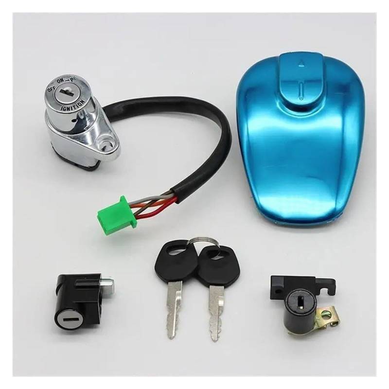 Zündschalter Für Suzuki GZ125HS GZ 125cc 4 Drähte Motorrad Zündschloss Sperren Schlüssel Kraftstoff Tankdeckel Tank Cover Lock Motorrad Zündschalter von CENAP