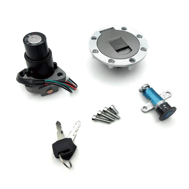 Zündschalter Für TZR125 Für TZM150 Für TZR150 Für TDM850 Motorrad Zündschloss Sitz Schloss Schlüssel Kraftstoff Tankdeckel Teile Motorrad Zündschalter(Full Set Locks) von CENAP
