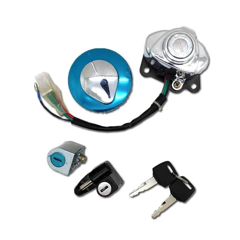 Zündschalter Für VT250 VT750 Für VLX 600 Für Steed Für Shadow 400 1988-2008 Motorrad Zündschloss Tankdeckel Helm Lenkschloss Schlüssel Motorrad Zündschalter von CENAP