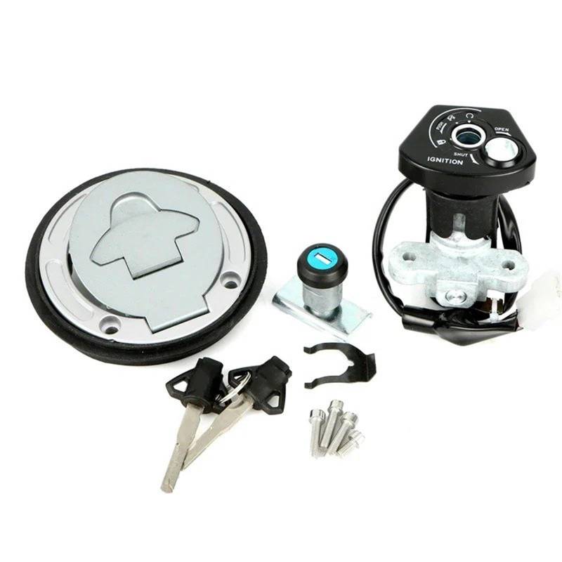 Zündschalter Für YZF R15 Für YZF155 2019 2020 2021 Motorrad Zündschloss Kraftstoff Gas Tankdeckel Schloss Schlüssel Set B0T-H2501-00 Motorrad Zündschalter von CENAP