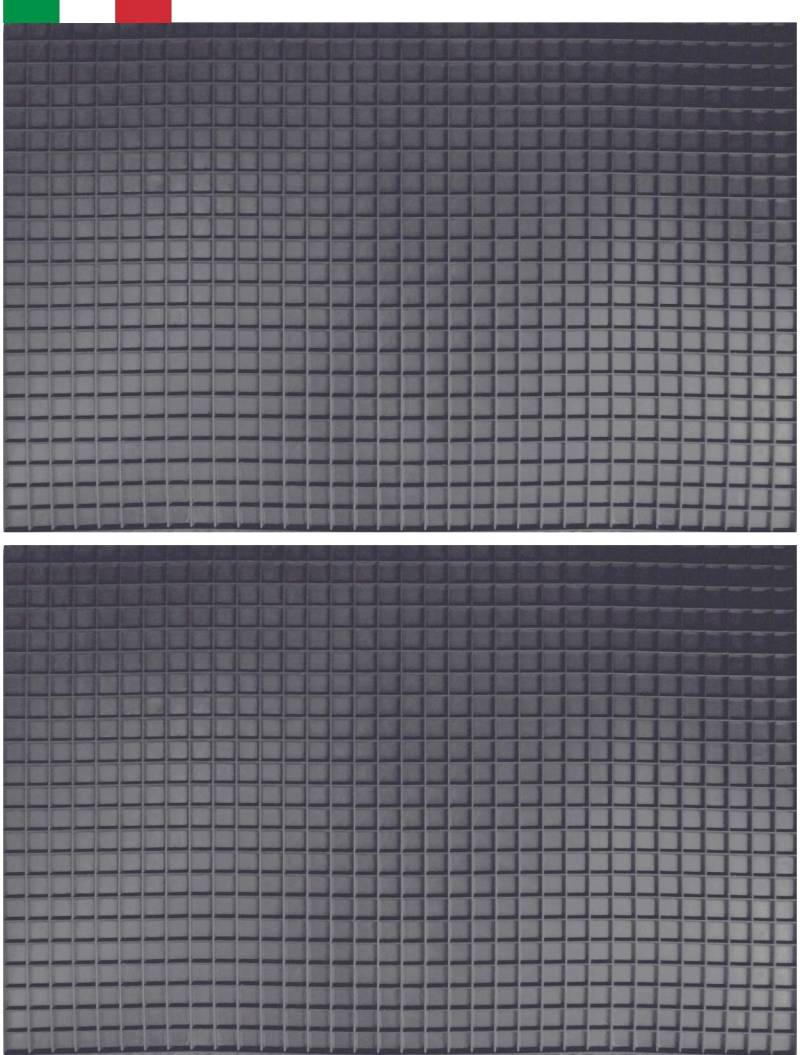 Cenni 32543 Auto-Fußmatten aus Gummi, rechteckig, 43 x 29 cm von CENNI