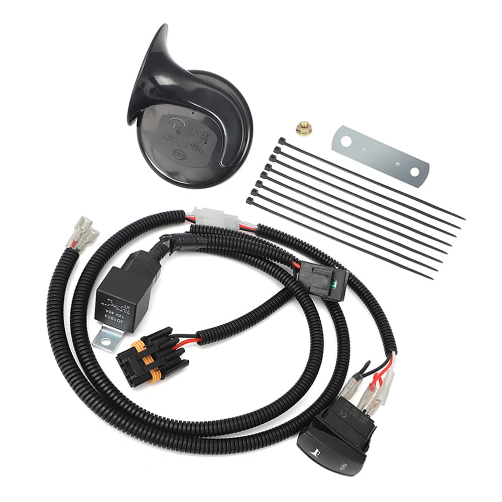 CENPEK RZR Hupen-Set, 12 V, blaue LED-Taste, Wippschalter, universelles UTV Horn Kit CENPEK RZR Hupen-Set, 12 V, blaue LED-Taste, Wippschalter, universelles UTV Horn Kit von CENPEK