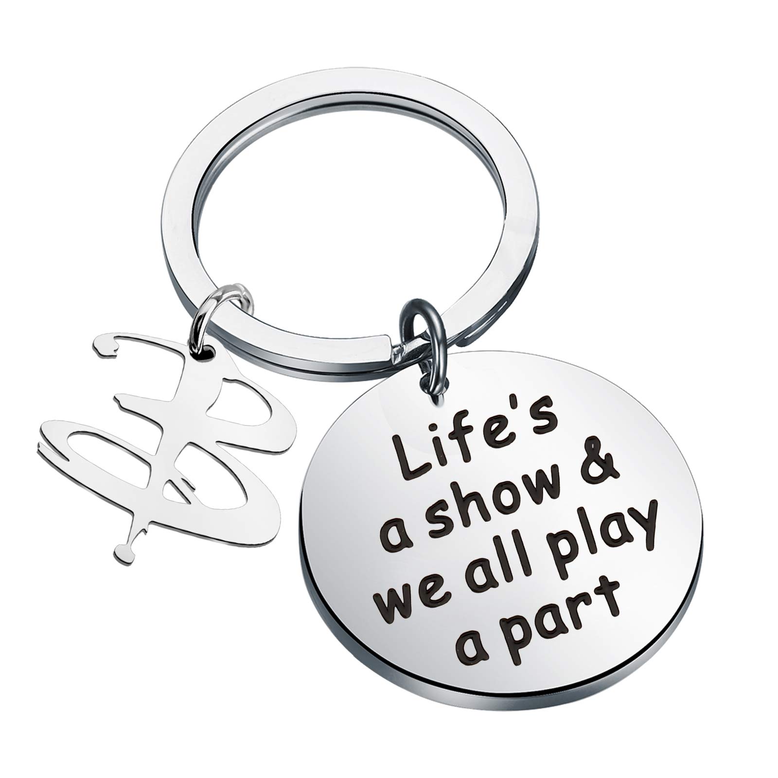 CENWA Buffy Schlüsselanhänger Vampire Slayer inspiriertes Geschenk Life's A Show and We All Play A Part Schlüsselanhänger 90er Jahre Fernsehen Geschenke, GRAU, 3.0 CENWA Buffy Schlüsselanhänger Vampire Slayer inspiriertes Geschenk Life's A Show and We All Play A Part Schlüsselanhänger 90er Jahre Fernsehen Geschenke, GRAU, 3.0 von CENWA