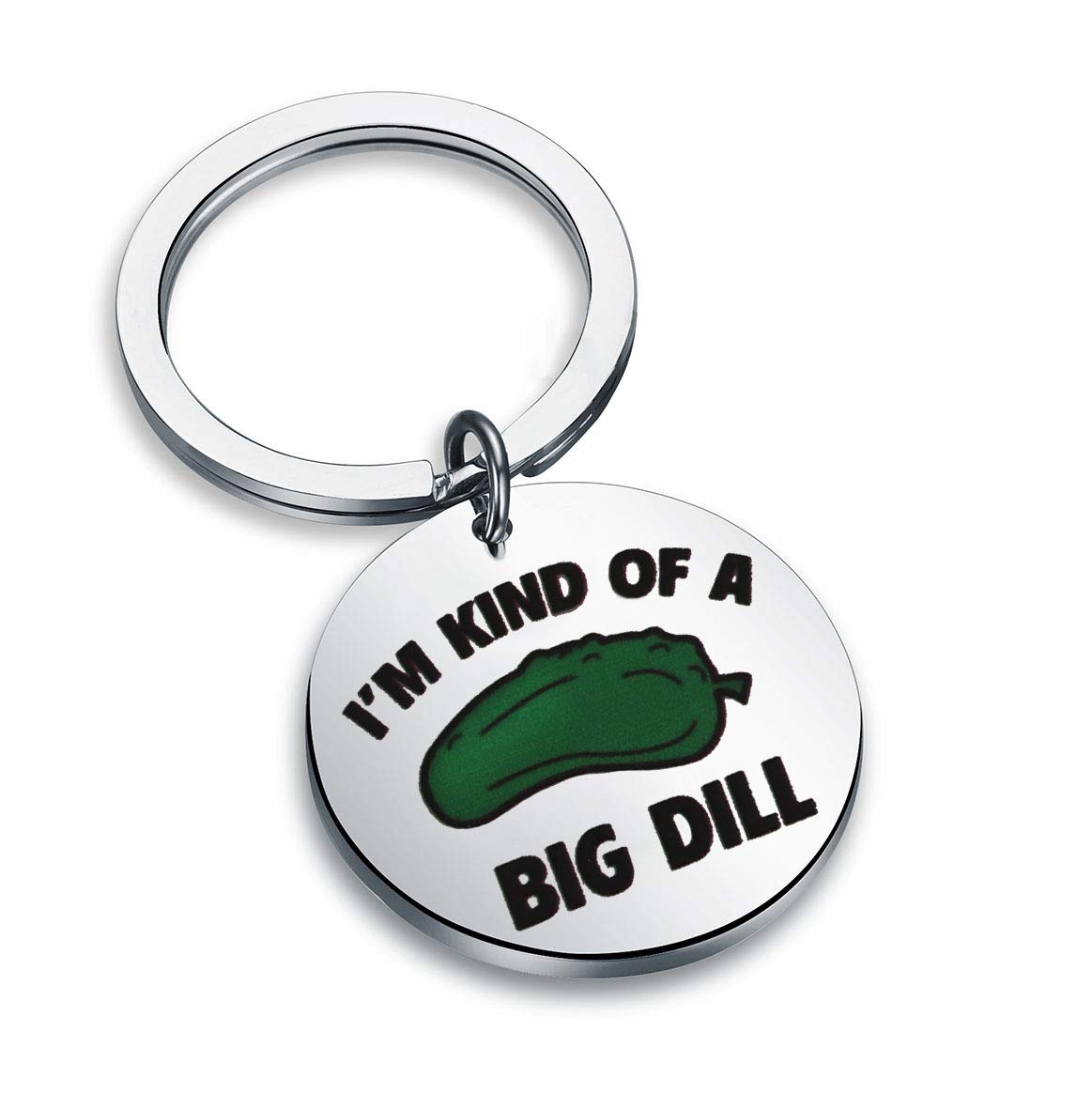 CENWA Lustiger Pickle-Schlüsselanhänger I'm Kind of A Big Dill, lustiges Geschenk, GRAU, 3.0 CENWA Lustiger Pickle-Schlüsselanhänger I'm Kind of A Big Dill, lustiges Geschenk, GRAU, 3.0 von CENWA
