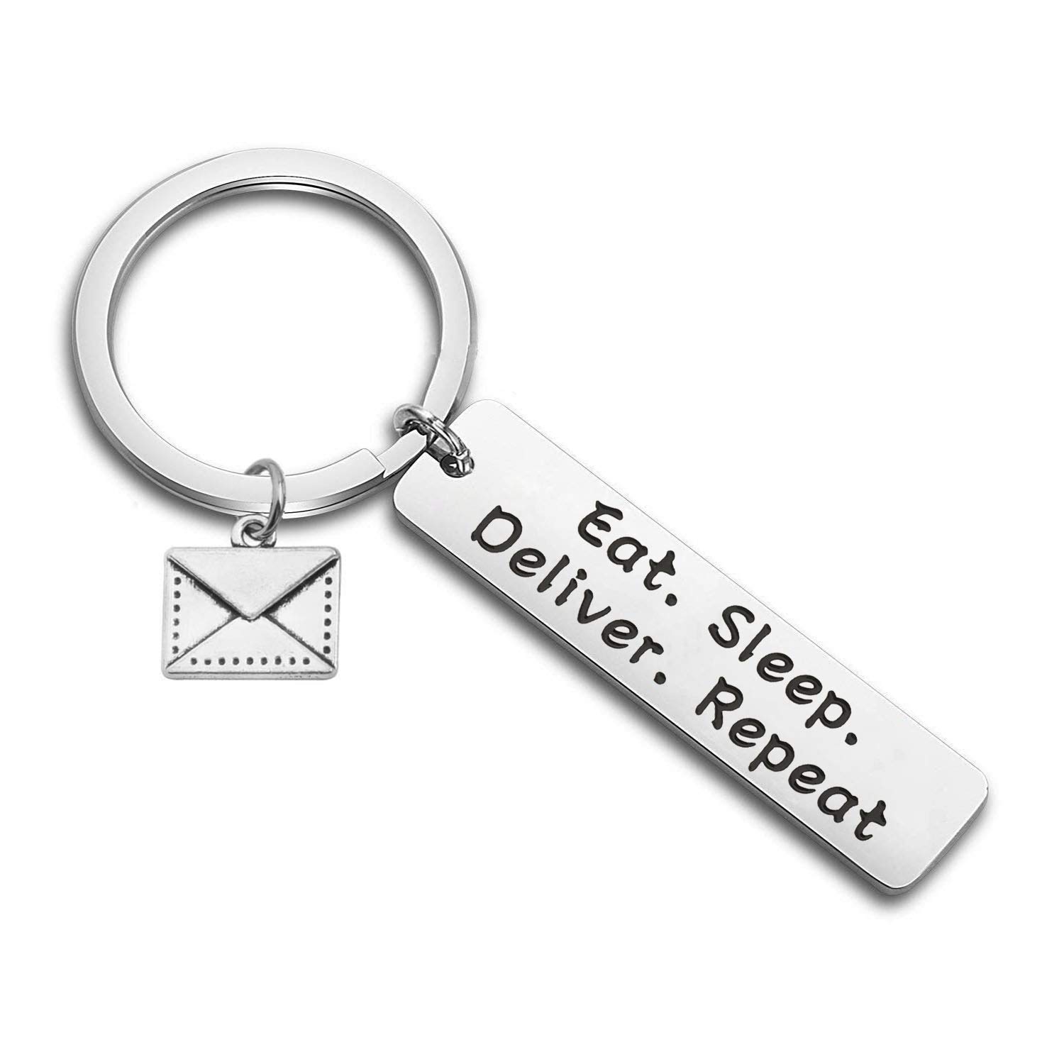 CENWA Postbote Geschenk Postbote Geschenk Postbote Geschenk Eat Sleep Deliver Repeat Keychian Thank You, GRAU, 1.2 * 5 CENWA Postbote Geschenk Postbote Geschenk Postbote Geschenk Eat Sleep Deliver Repeat Keychian Thank You, GRAU, 1.2 * 5 von CENWA