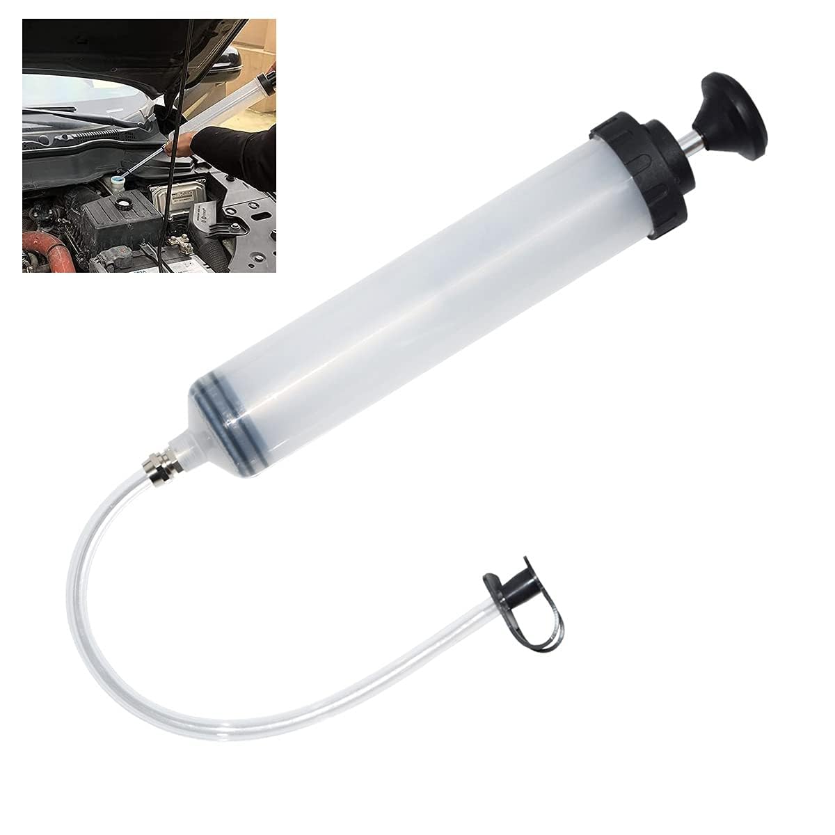 CENWOTL Öl Saugnapf Spritze 500ml Handpumpe Ölsaugspritze Geeignet für Motor Getriebe Hinterachsöl und Kühlflüssigkeit (500cc) CENWOTL Öl Saugnapf Spritze 500ml Handpumpe Ölsaugspritze Geeignet für Motor Getriebe Hinterachsöl und Kühlflüssigkeit (500cc) von CENWOTL