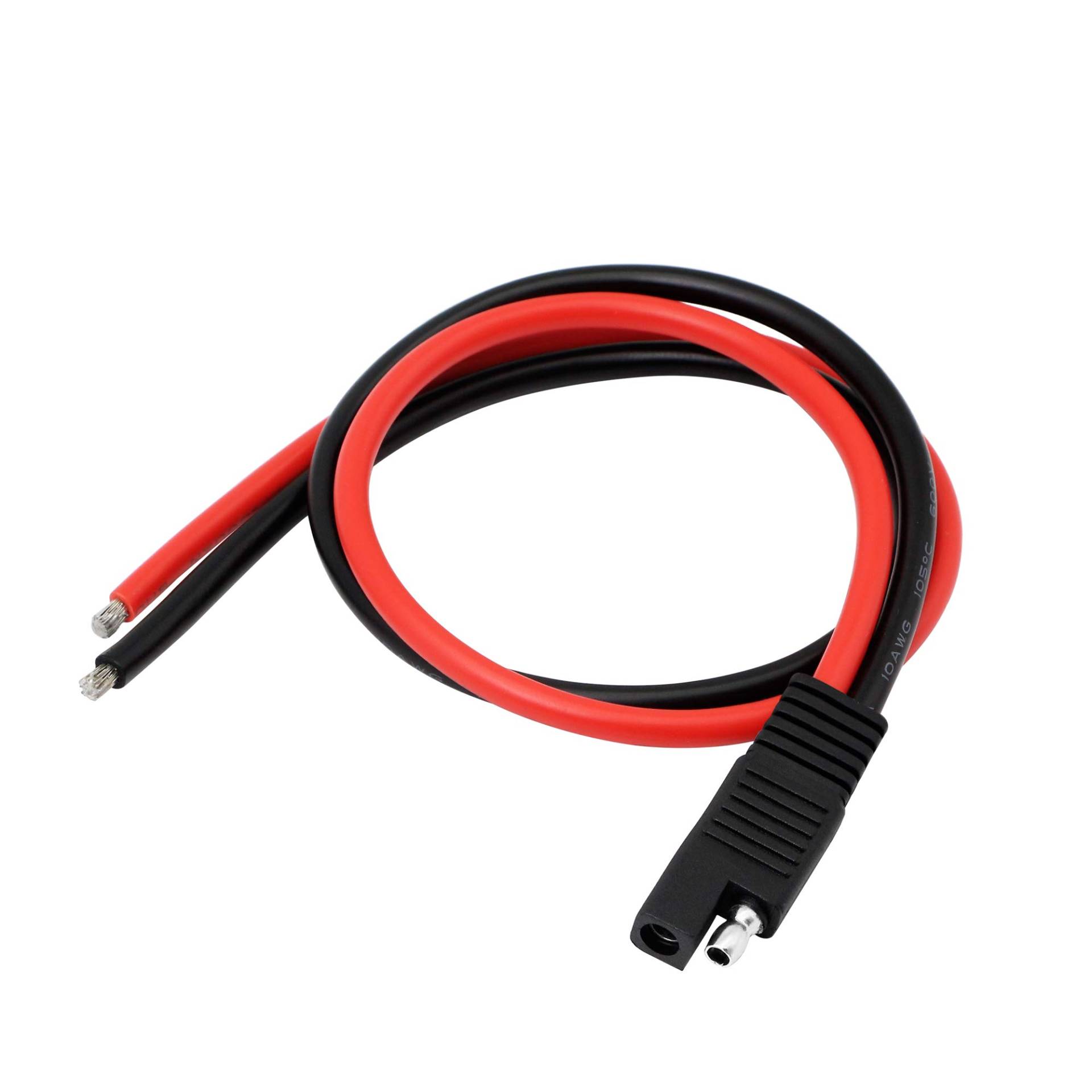 CERRXIAN 10 AWG SAE Stecker DC Stromverlängerungskabel 50 cm 2 Pin Single Plug Quick Disconnect SAE Power Automotive Kabel von CERRXIAN