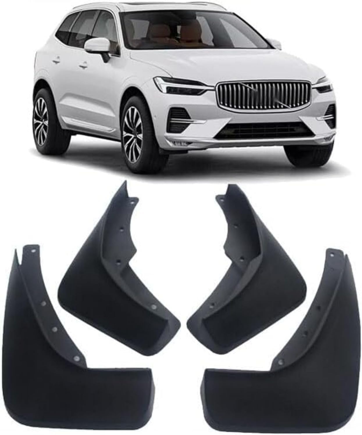 4 Stück Auto Schmutzfänger Für Volvo Xc60 2018-2023, Schmutzfänger Spritzschutz Staubdicht Antikollision Vorne Hinten Auto Schmutzfänger 4 Stück Auto Schmutzfänger Für Volvo Xc60 2018-2023, Schmutzfänger Spritzschutz Staubdicht Antikollision Vorne Hinten Auto Schmutzfänger von CEUOSWRD