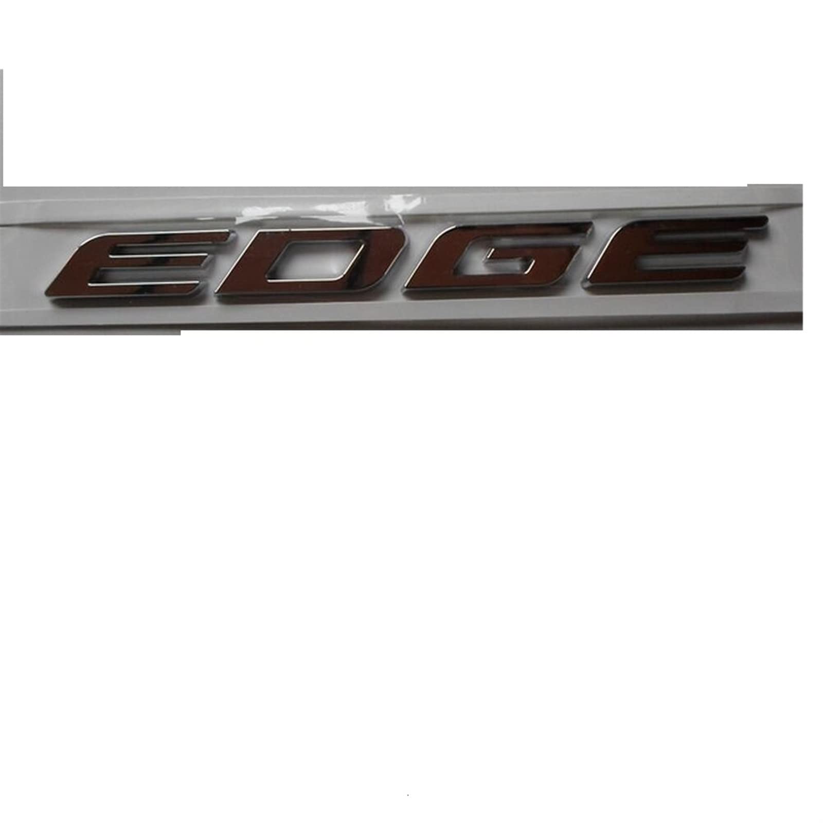 CEVIZ Glänzendes silbernes Chrom-Kunststoff-ABS-Kofferraum-Hecknummern-Buchstaben-Abzeichen-Emblem-Aufkleber-Aufkleber, passend for Ford Edge von CEVIZ