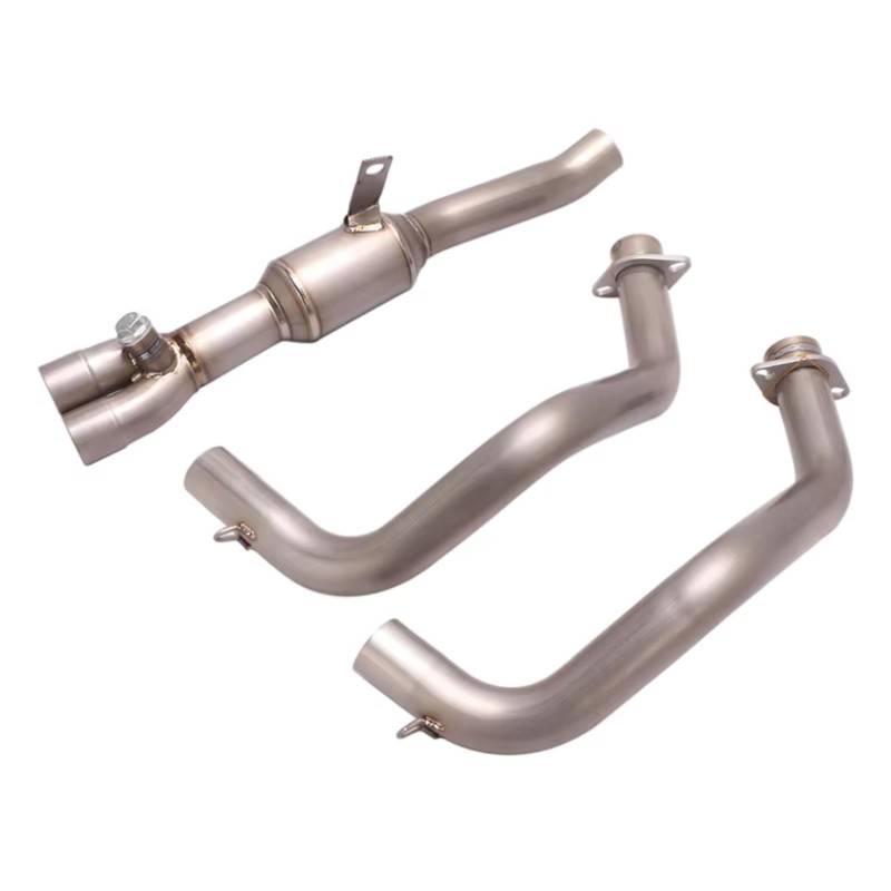 CEWSUIO Für CB500X CBR500X 2019 2020 2021 Motorradauspuff Für Fluchtsysteme Vorne Mitte Link Rohr Schalldämpfer Motorrad Auspuff Adapter Motorrad Auspuffrohr von CEWSUIO