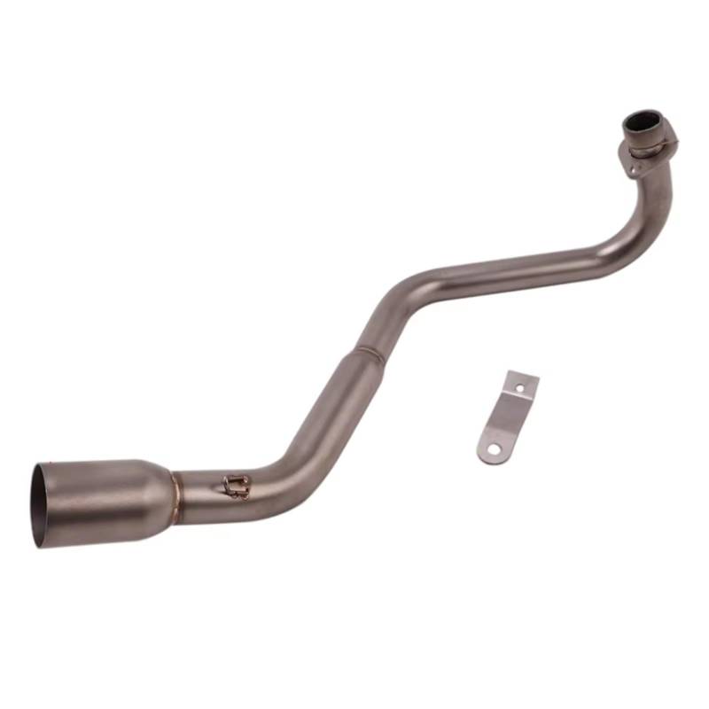 CEWSUIO Für MSX125 MSX125SF M3 Motorrad Auspuffrohr Schalldämpfer Für Escape System Modifizierte Front Link Rohr 51mm Slip Auf Motorrad Auspuffrohr(Silver) von CEWSUIO