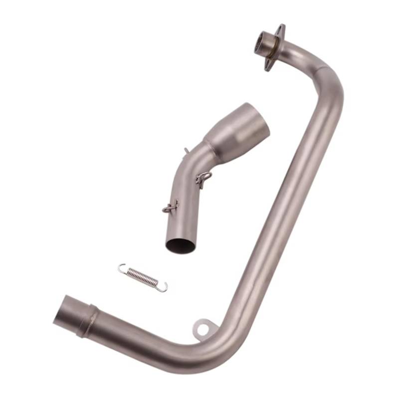 CEWSUIO Für MSX125 MSX125SF M3 Motorradauspuff 51mm Schalldämpfer Für Escape System Modifiziertes Vorderes Mittelverbindungsrohr Motorradauspuff-Verbindungsrohr Motorrad Auspuffrohr von CEWSUIO