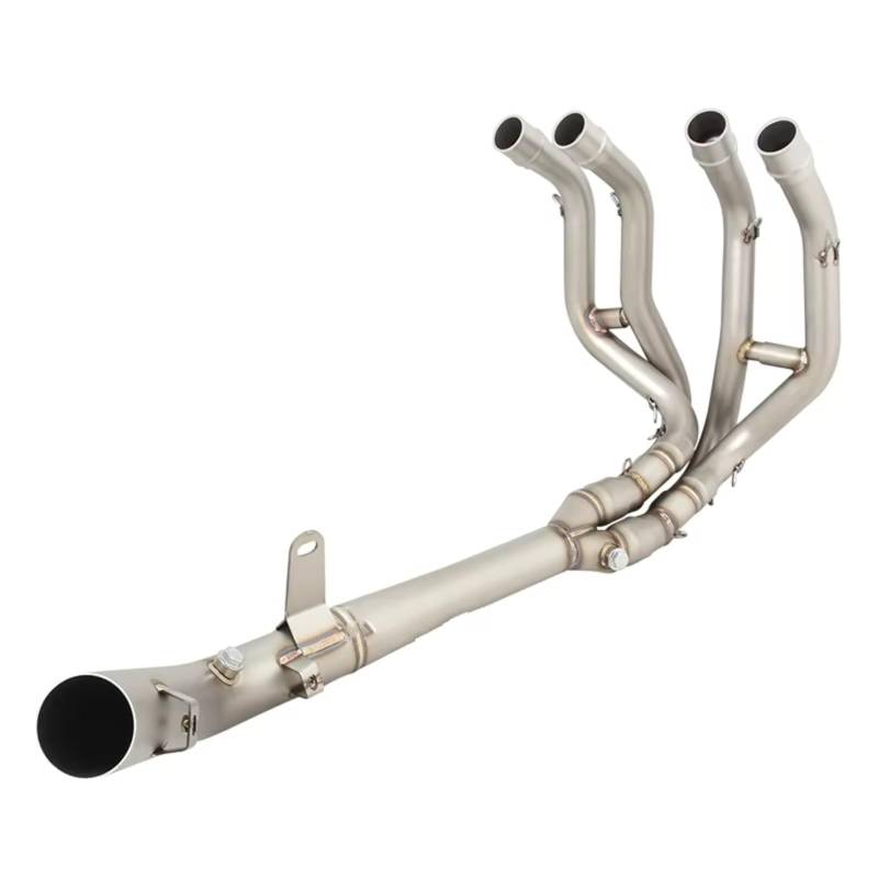 CEWSUIO Für Ninja Für ZX4R ZX4RR SE SR 2023 Motorradauspuff Für Escape Modify Front Link Pipe Für Connect Motorradauspuffrohr Endrohr Motorrad Auspuffrohr von CEWSUIO
