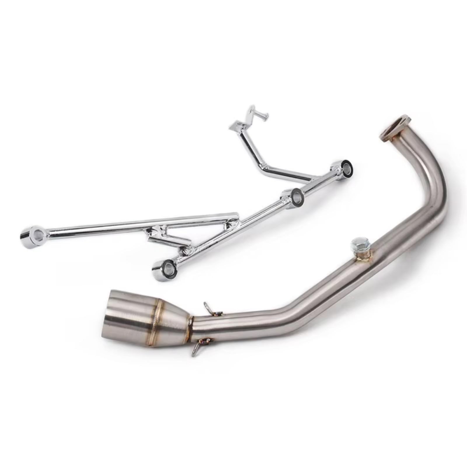 CEWSUIO Für Sym Für GR125 GR150 Motorradauspuff Für Fluchtsystem Frontanschluss Verbindungsrohr Modifizierter Edelstahl Ohne Schalldämpfer Motorrad Auspuffrohr CEWSUIO Für Sym Für GR125 GR150 Motorradauspuff Für Fluchtsystem Frontanschluss Verbindungsrohr Modifizierter Edelstahl Ohne Schalldämpfer Motorrad Auspuffrohr von CEWSUIO