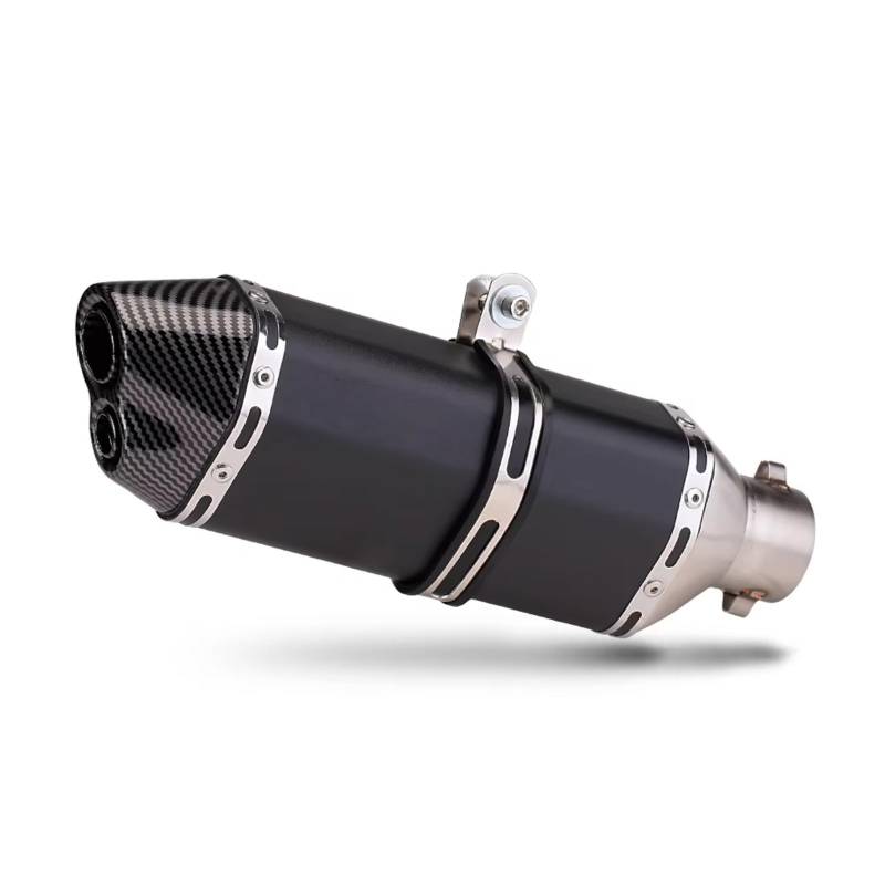 CEWSUIO Kompatibel Mit Aprilia Für GPR250R Universal 51 Mm Motorrad-Auspuffendrohr Motorrad Modifizierter Schalldämpfer Motorrad Auspuffrohr(Type B) von CEWSUIO