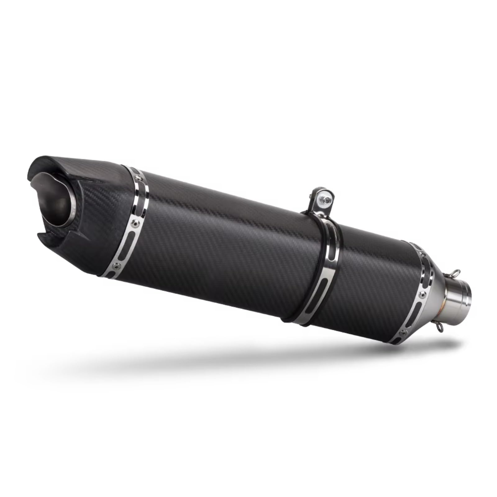CEWSUIO Kompatibel Mit Aprilia Für Tuono 660 Universal-Motorradzubehör Motorrad-Auspuffendrohr Motorradauspuff Modifizieren Schalldämpfer Motorrad Auspuffrohr(Type D 570MM) von CEWSUIO