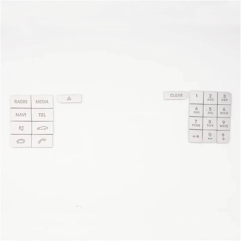CEWSUIO Kompatibel Mit Benz Für B-Klasse W246 2012 2013 2014 2015 2016–2019 Mittelkonsole CD Multimedia-Tasten Abziehbilder Zierleiste Autoinnenraumaufkleber Auto-Aufkleber Knöpfe von CEWSUIO