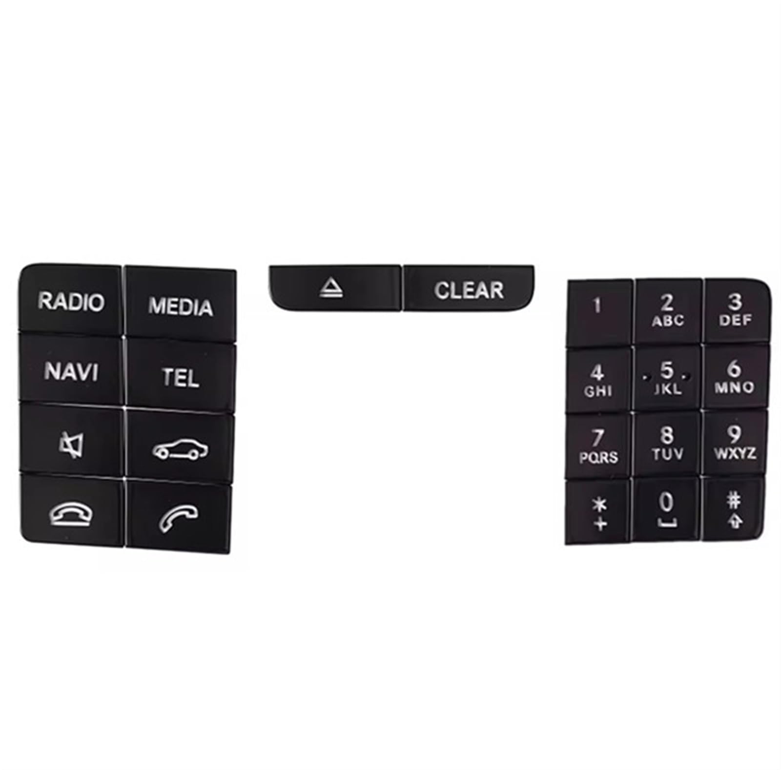 CEWSUIO Kompatibel Mit Benz Für CLS W218 2014 2015 2016 2017 Auto-Mittelkonsole CD-Panel Multimedia-Tastenaufkleber Auto-Aufkleber Knöpfe von CEWSUIO