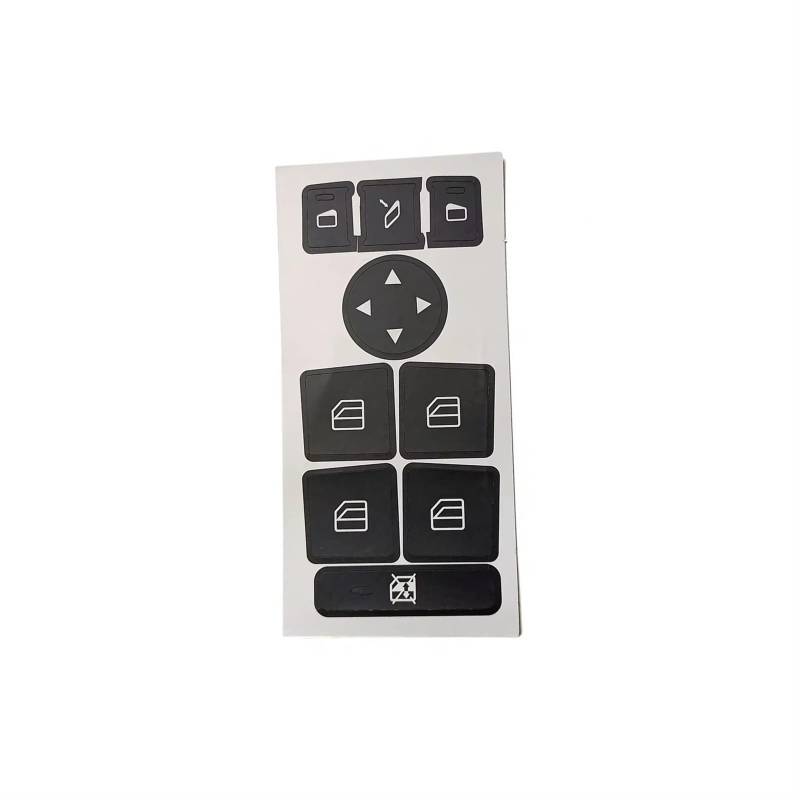 CEWSUIO Kompatibel Mit Benz Für E-Klasse W212 2010 2011 2012 2013 2014 2015, Außer 2-türiges Modell, Autotür-Armlehne, Fensterheber-Schalterknopf, Aufkleber Auto-Aufkleber Knöpfe von CEWSUIO