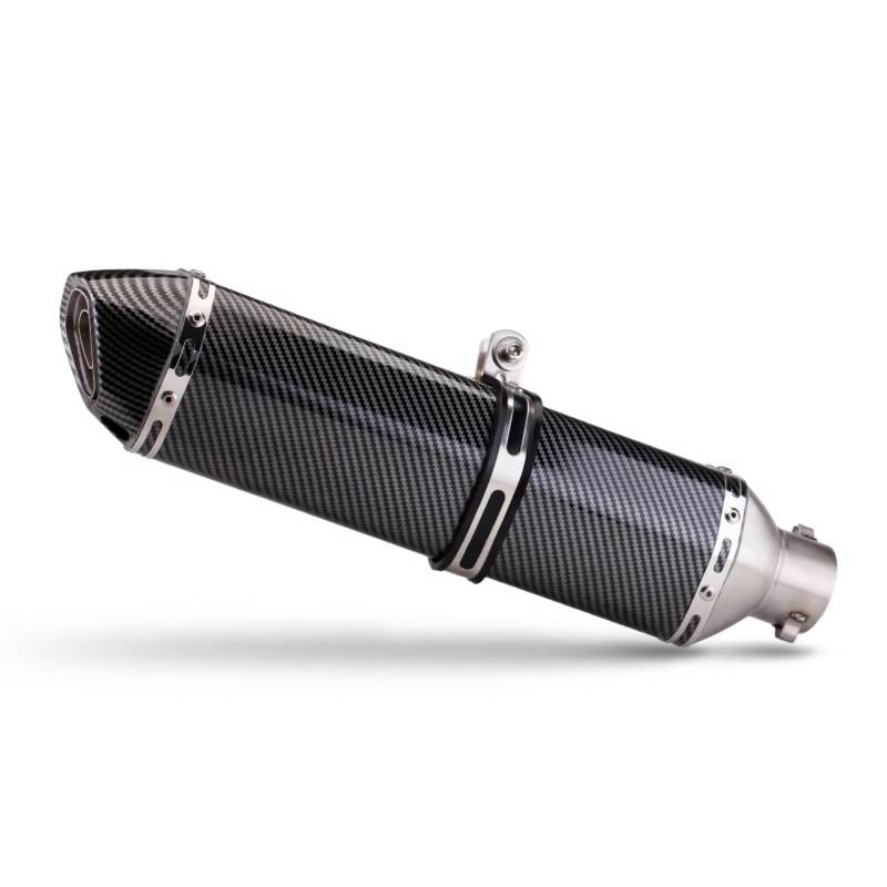 CEWSUIO Kompatibel Mit CB400F Für CBR500R Motorrad-Auspuffrohr, Motorrad-Auspuffrohr, Modifizierter 470 Mm Langer Schalldämpfer Motorrad Auspuffrohr(A) von CEWSUIO