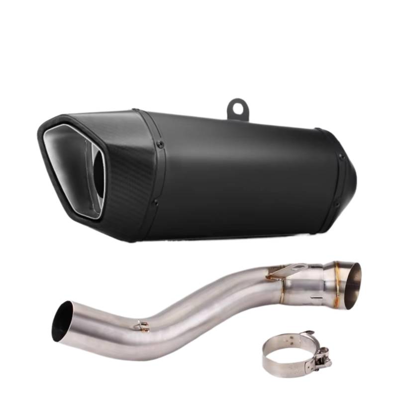 CEWSUIO Kompatibel Mit CB650F Für CBR650F 2014 2015 2016 2017 2018 Motorradauspuff Modifizieren Mittelrohrschalldämpfer Motorrad Auspuffrohr(Type C) von CEWSUIO