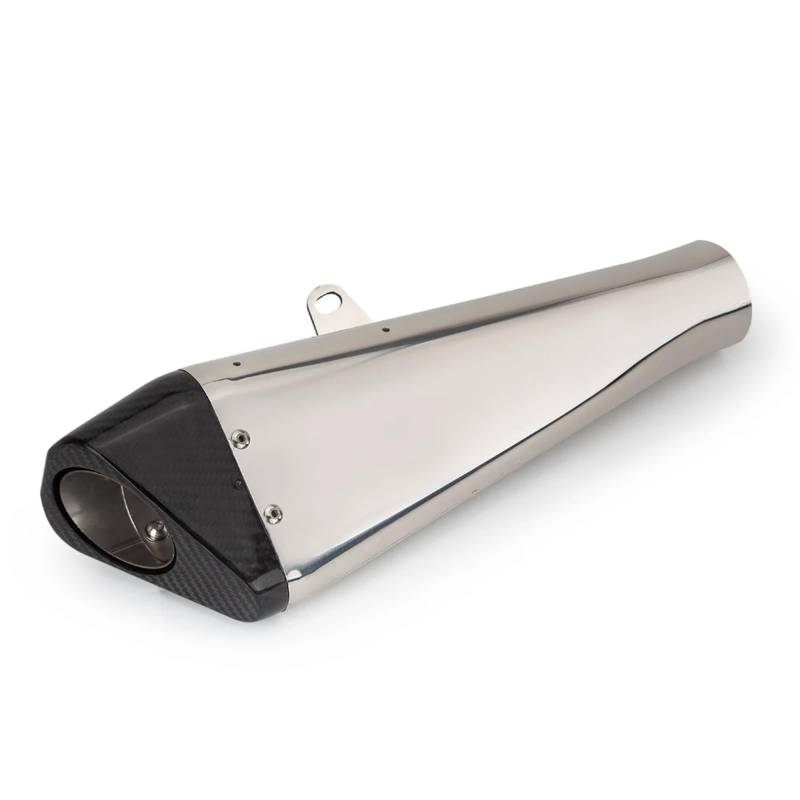 CEWSUIO Kompatibel Mit CBR650R 51/57/60mm Universal-Motorradzubehör Motorradauspuff Modifizierendes Endrohr Carbon-Schalldämpfer Motorrad Auspuffrohr(A 51mm) von CEWSUIO