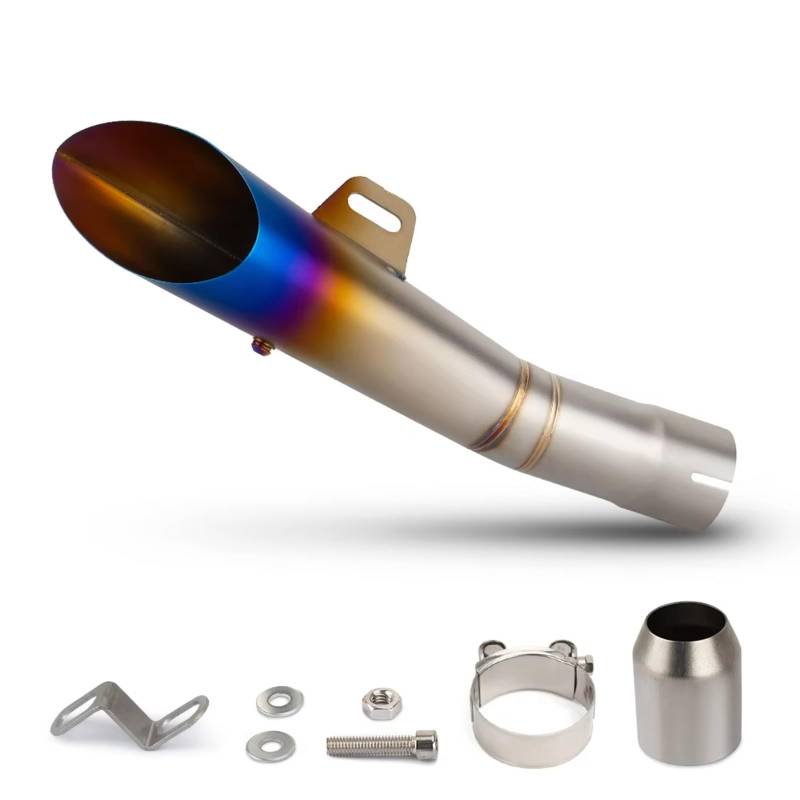 CEWSUIO Kompatibel Mit CBR650R 51MM Universal-Motorrad-Schalldämpfer Auspuffrohr Motorrad Ändern Auspuff Endrohr Schalldämpfer Motorrad Auspuffrohr(Type A) von CEWSUIO