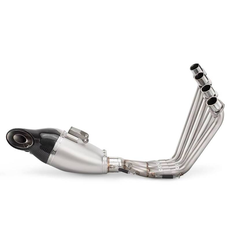 CEWSUIO Kompatibel Mit CBR650R Für CB650R 2014 2015 2016 2017 2018 2019 2020 2021 2022 2023 2024 Motorradauspuff-Frontrohrschalldämpfer Motorrad Auspuffrohr von CEWSUIO