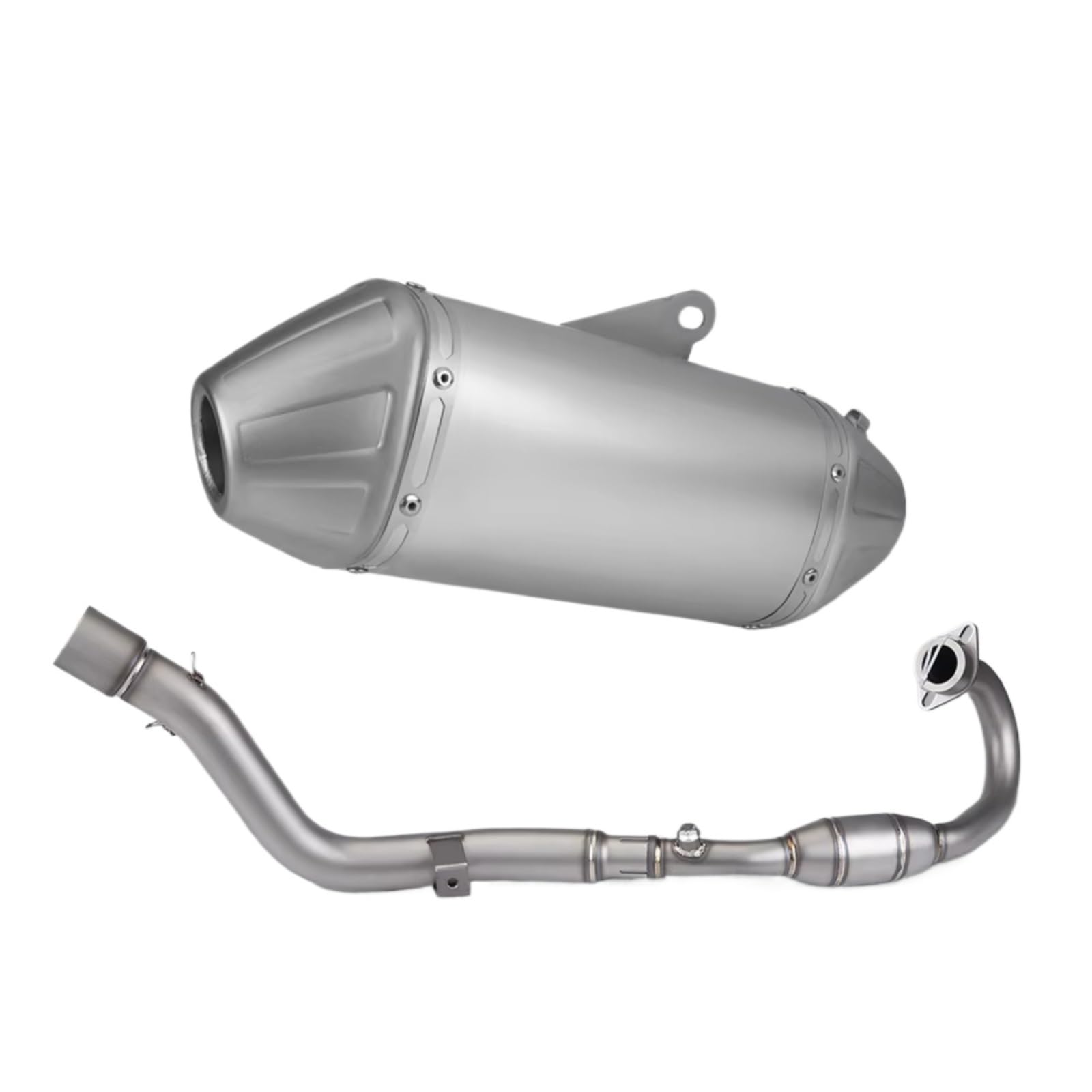 CEWSUIO Kompatibel Mit CRF300 Für CRF300L 2021 2022 2023 Motorradauspuff Modifizieren Sie Das Vordere Verbindungsrohr Schalldämpfer Motorradauspuffrohr Motorrad Auspuffrohr(Type A) von CEWSUIO