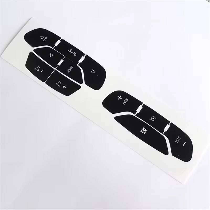 CEWSUIO Kompatibel Mit Chevrolet Für Suburban Für 1500 2500 2007-2013 2014 Auto-Lenkrad-Taste Schalter Trim Cover Aufkleber Abziehbilder Reparatur Auto-Aufkleber Knöpfe von CEWSUIO