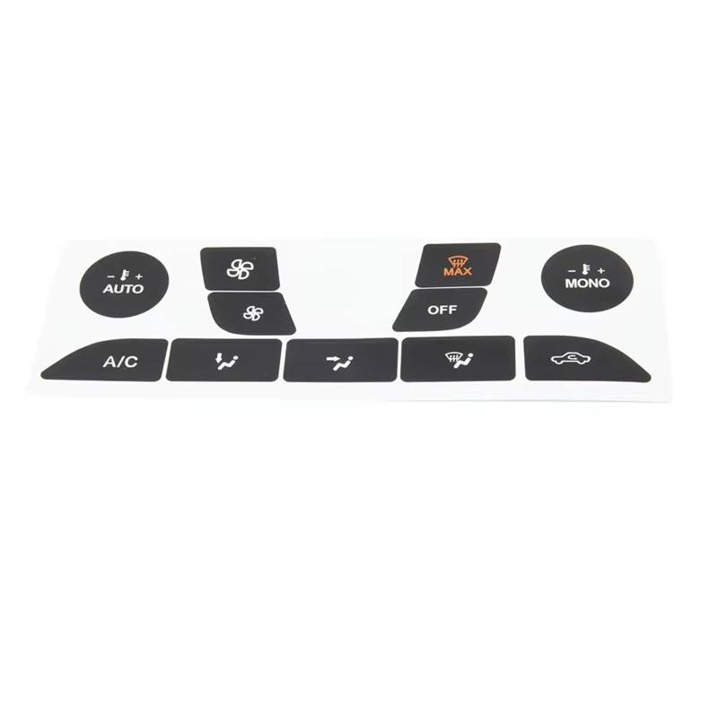 CEWSUIO Kompatibel Mit Ford Für Focus 1999 2000 2001 2002-2005 Reparaturaufkleber A/C-Taste Ersatz Auto-Klimaanlagen-Steuerschalter Dekorativ Auto-Aufkleber Knöpfe von CEWSUIO