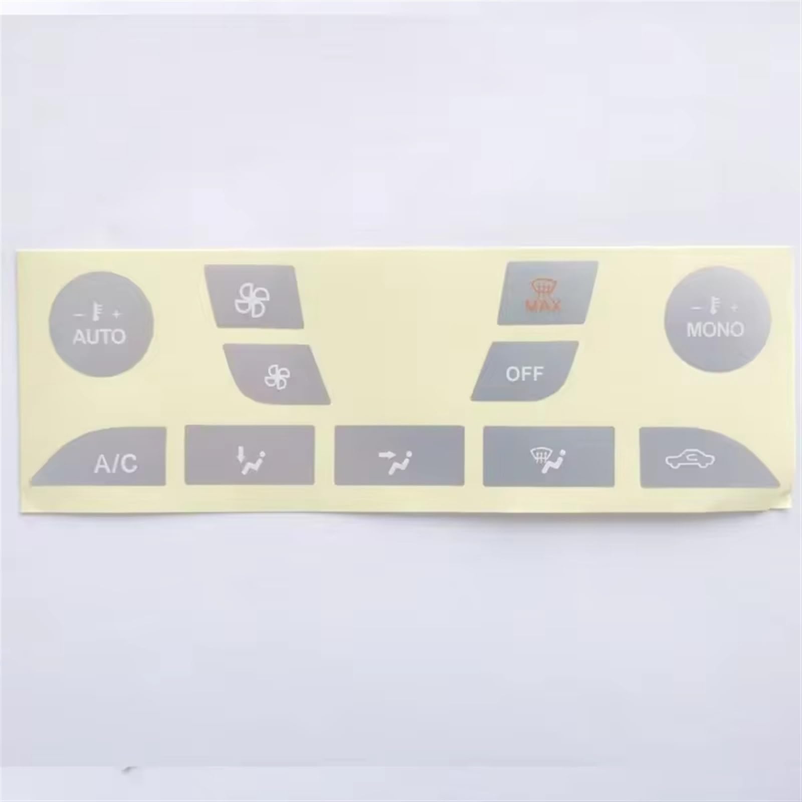 CEWSUIO Kompatibel Mit Ford Für Focus 1999–2003 2004 2005 Autoaufkleber Autoinnenraum-Knopf-Reparaturaufkleber Abziehbilder Ersatz-Set Auto-Aufkleber Knöpfe(Silver) von CEWSUIO