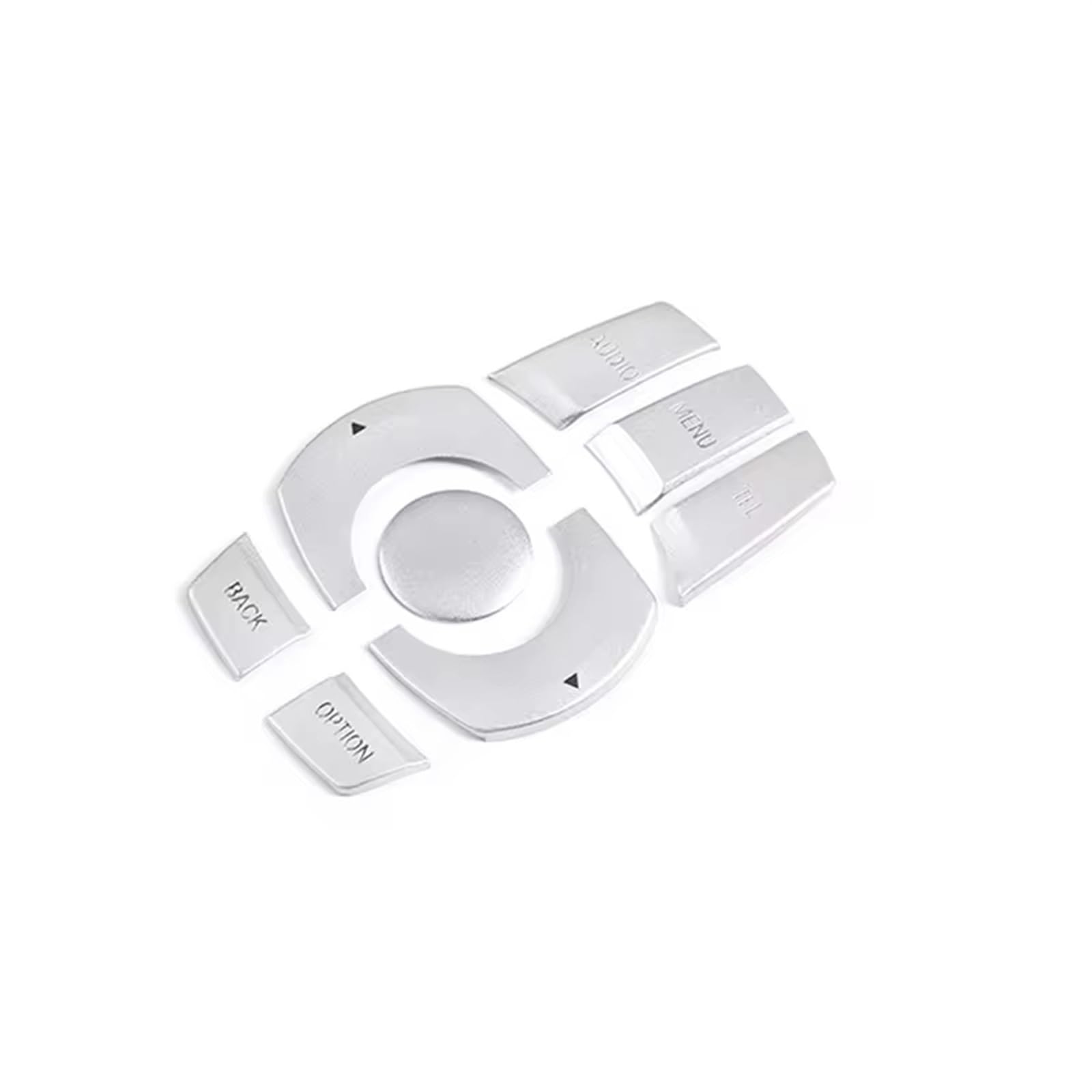 CEWSUIO Kompatibel Mit Für 1er-Serie 2017, Aluminiumlegierung, Auto-Multimedia-Tastenabdeckungsaufkleber Auto-Aufkleber Knöpfe von CEWSUIO