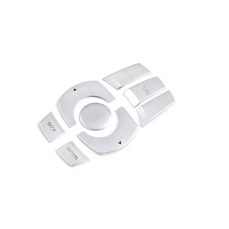 CEWSUIO Kompatibel Mit Für Die 2er-Serie 2015 2016 2017, Aluminiumlegierung, Auto-Multimedia-Tastenabdeckungsaufkleber Auto-Aufkleber Knöpfe von CEWSUIO