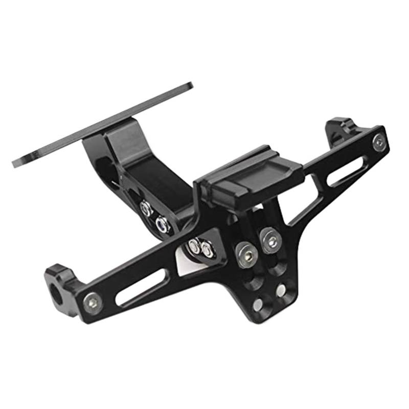 CEWSUIO Kompatibel Mit Für Ninja Für 250R 300 ER6 650 1000 Für ZX6 ZX7 Für ZX9 Für ZX10 Für ZX12 Für ZX14. Rahmen Für Die Hintere Kennzeichenhalterung Kennzeichenhalter Motorrad(Black) von CEWSUIO