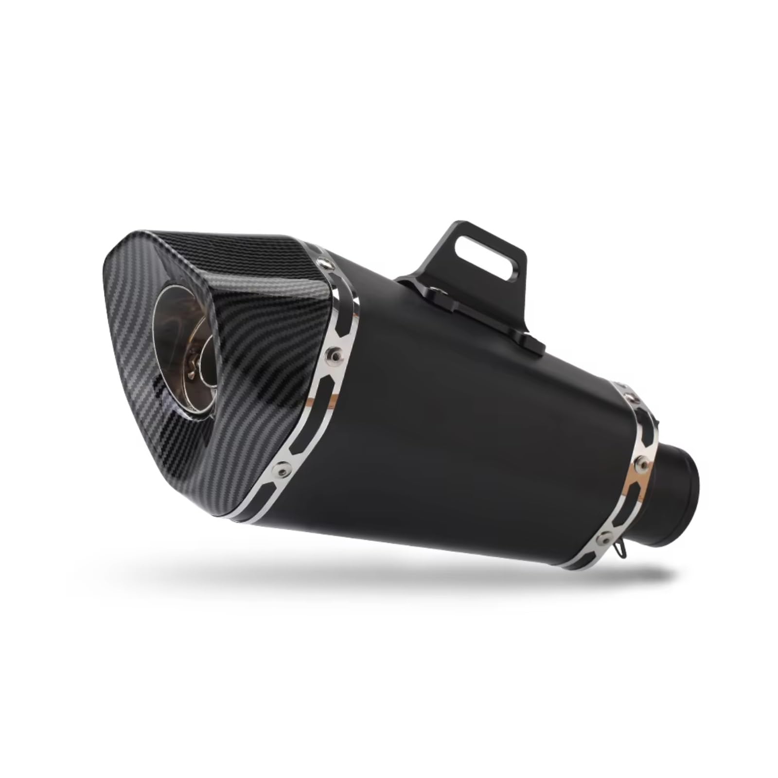 CEWSUIO Kompatibel Mit Für Z400 Für ZX4R, 51 Mm Universal-Schalldämpfer, Auspuffrohr, Motorradauspuff, Großer Kegel, Sechskant-Schalldämpfer Motorrad Auspuffrohr(B) von CEWSUIO