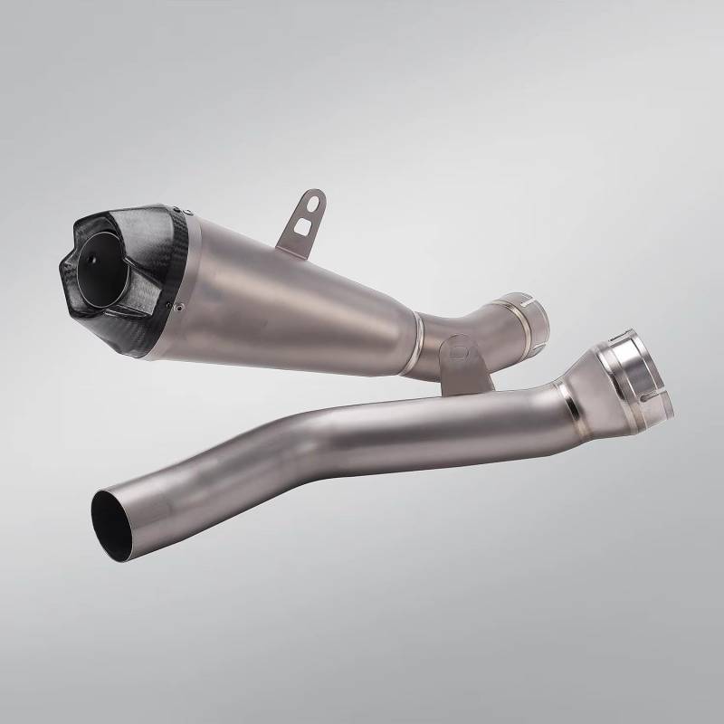 CEWSUIO Kompatibel Mit Für Zx10rr 2021 2022 2023 2024 Motorradzubehör Auspuffrohr Motorradauspuff Slip-on Schalldämpfer Motorrad Auspuffrohr(Type C) von CEWSUIO