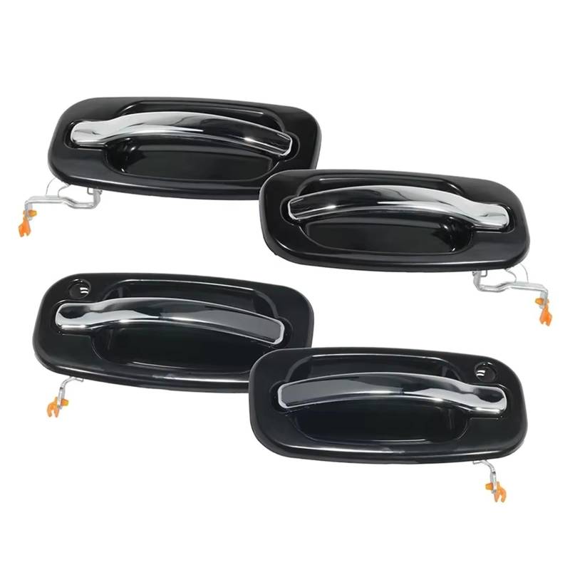 CEWSUIO Kompatibel Mit GMC Für Sierra 1500 HD 2001 2002 2003 2004 2005 2006, 4-teiliger Auto-Außentürgriff, OEM: 15745149 15745148 15745140 15745141 car Türgriff außen von CEWSUIO